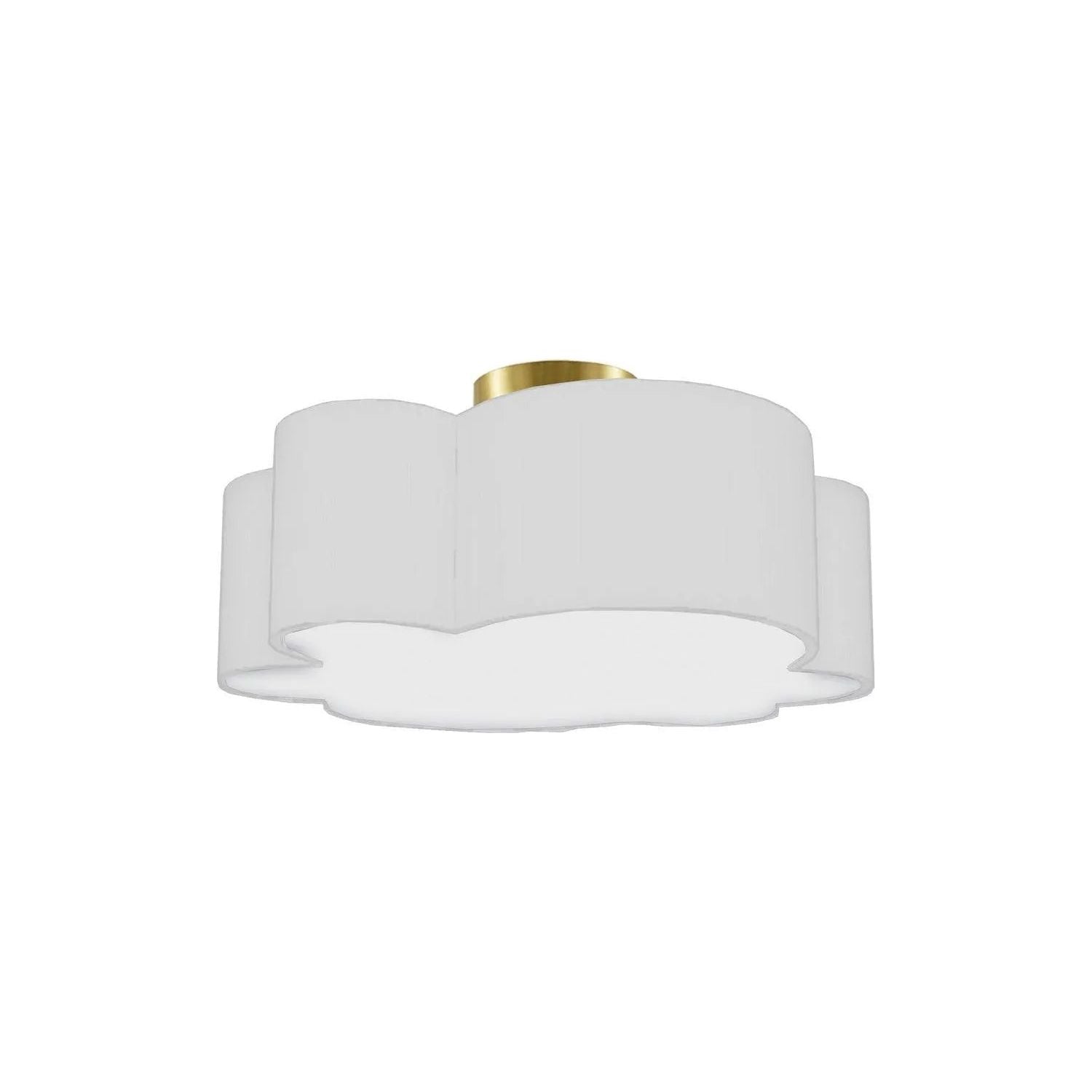 Dainolite - Phlox Flush Mount - PLX-152FH-AGB-WH | Montreal Lighting & Hardware