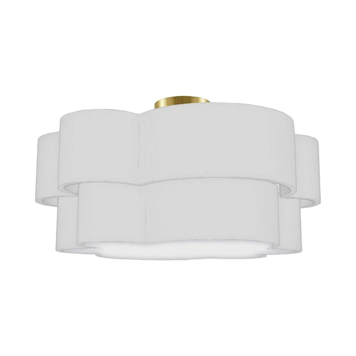 Dainolite - Phlox Flush Mount - PLX-203FH-AGB-WH | Montreal Lighting & Hardware