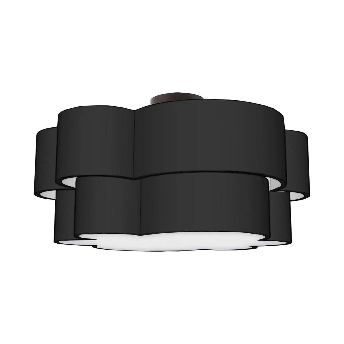 Dainolite - Phlox Flush Mount - PLX-203FH-MB-BK | Montreal Lighting & Hardware