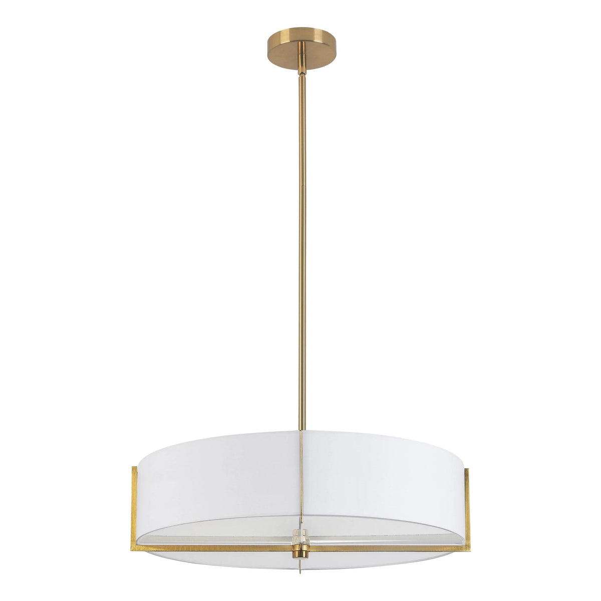 Dainolite - Preston-Pendant - PST-214P-AGB-WH | Montreal Lighting & Hardware