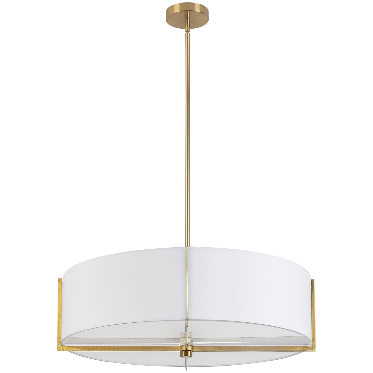 Dainolite - Preston-Pendant - PST-264LP-AGB-WH | Montreal Lighting & Hardware