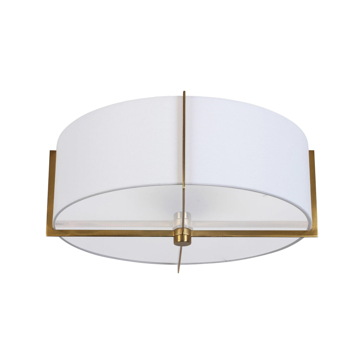 Dainolite - Preston Semi-Flush Mount - PST-153SF-AGB-WH | Montreal Lighting & Hardware