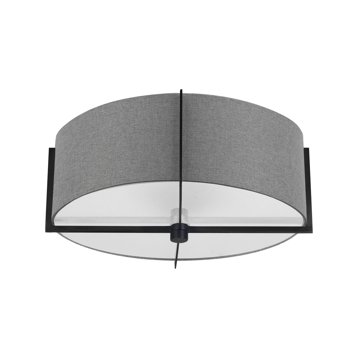 Dainolite - Preston Semi-Flush Mount - PST-153SF-MB-GRY | Montreal Lighting & Hardware