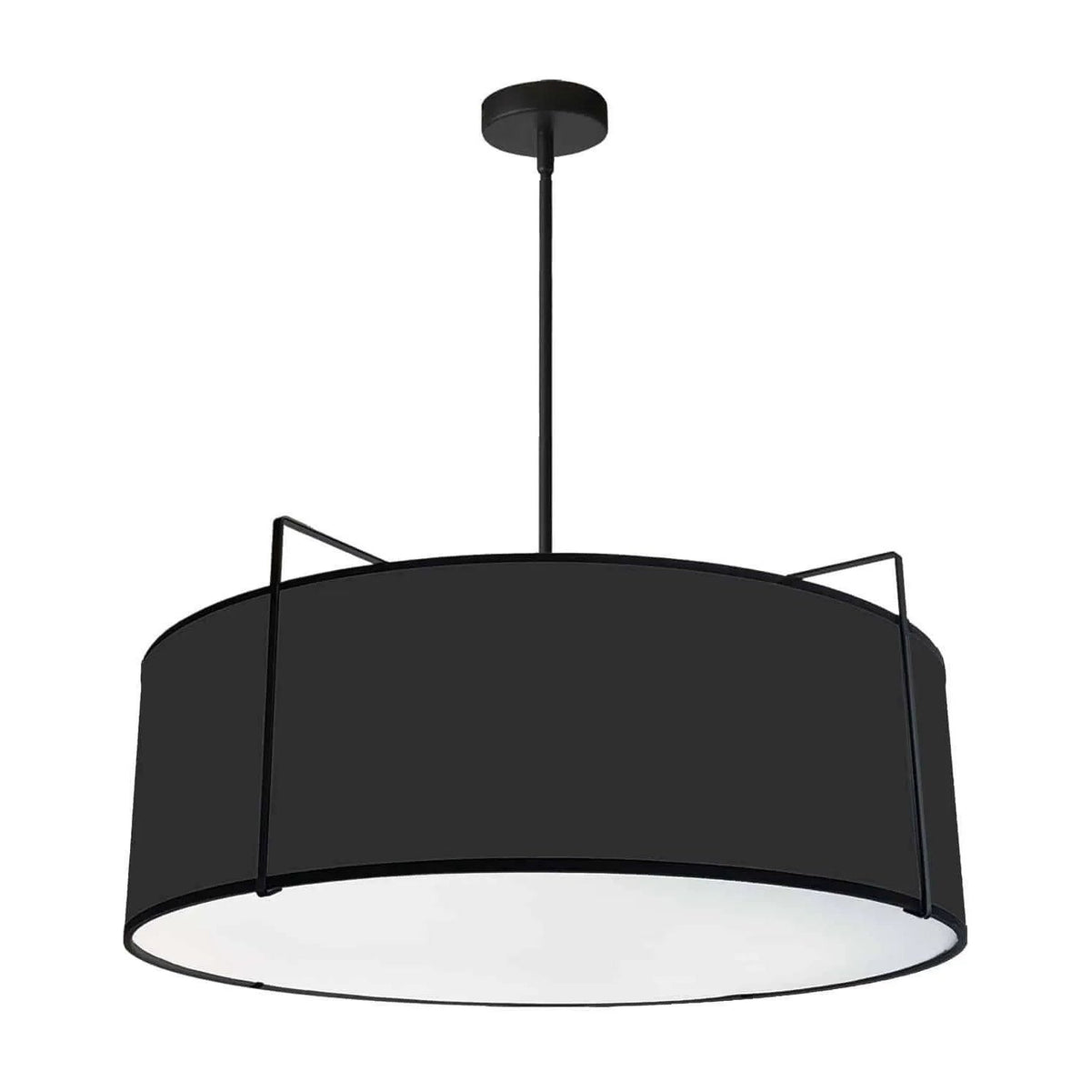 Dainolite - Trapezoid-Drum-Pendant - TRA-244P-BK | Montreal Lighting & Hardware