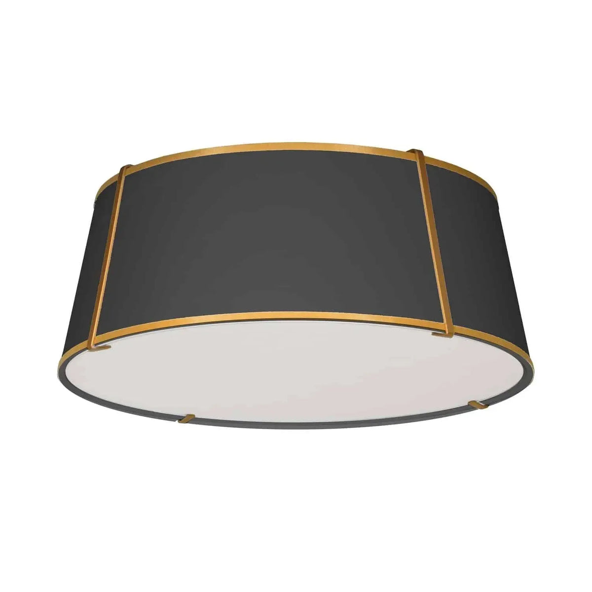 Dainolite - Trapezoid Flush Mount - TRA-224FH-GLD-BK | Montreal Lighting & Hardware