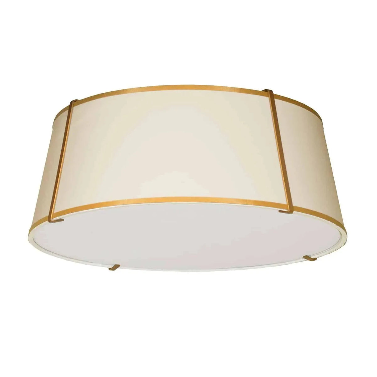 Dainolite - Trapezoid Flush Mount - TRA-224FH-GLD-CRM | Montreal Lighting & Hardware