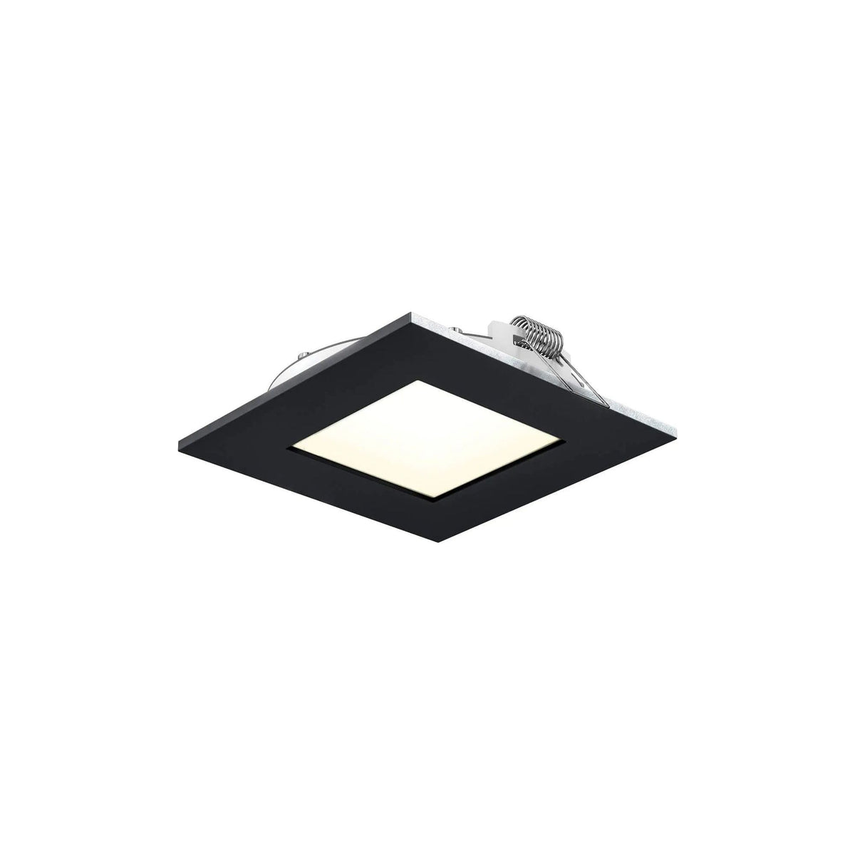 DALS Lighting - 5000 Series 4 Inch Square CCT LED Recessed Panel Light - 5004SQ-CC-BK | Montreal Lighting & Hardware