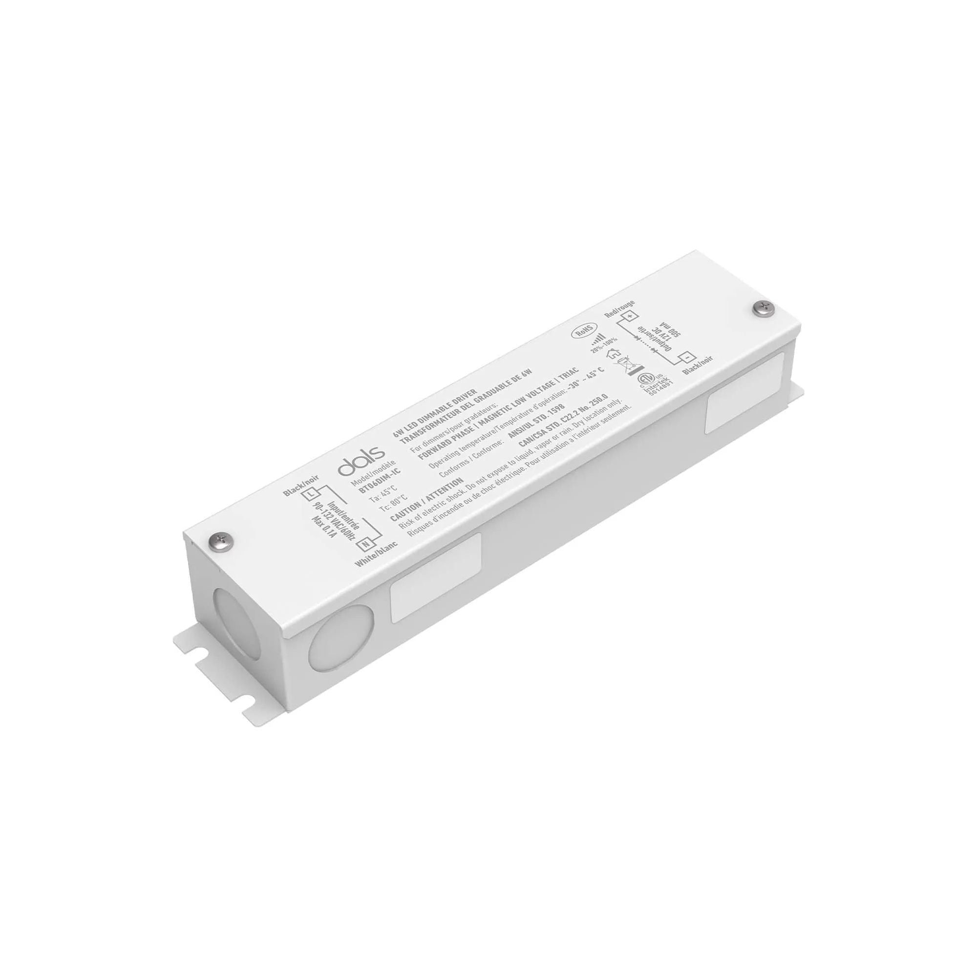 DALS Lighting - BT 12V DC Dimmable LED Hardwire Driver IC Rated - BT06DIM-IC | Montreal Lighting & Hardware