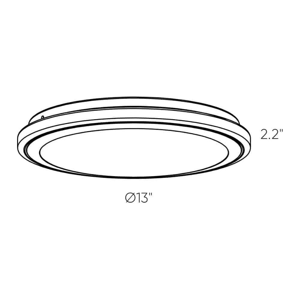 DALS Lighting - CFG LED Flush Mount - CFG13-CC | Montreal Lighting & Hardware