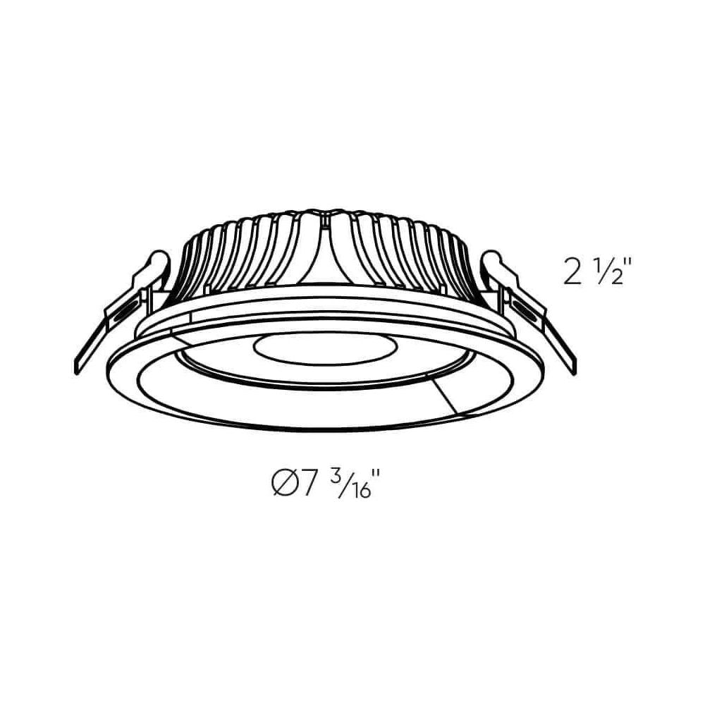 DALS Lighting - HPD 6 Inch High Powered LED Commercial Down Light - HPD6-CC-V-WH | Montreal Lighting & Hardware