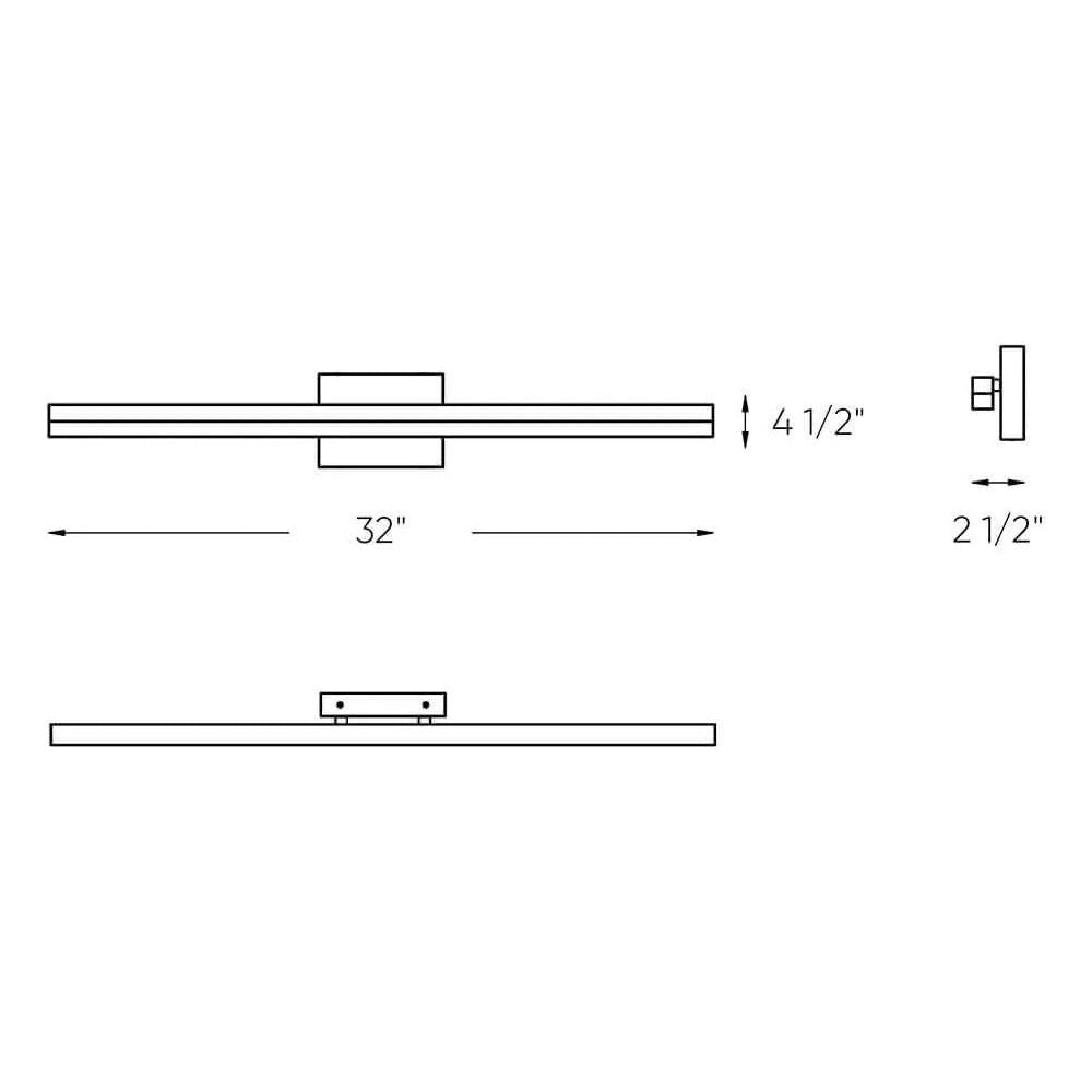 DALS Lighting - LEDVAN003 Vanity Light - LEDVAN003-CC-24BB | Montreal Lighting & Hardware