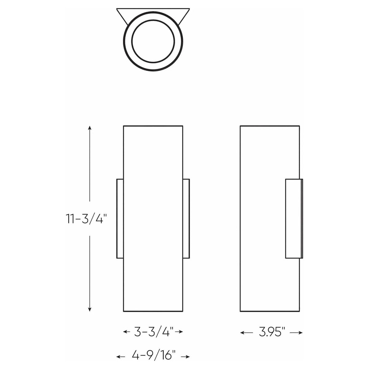 DALS Lighting - LEDWALL-A Round LED Cylinder Light - LEDWALL-A-BK | Montreal Lighting & Hardware