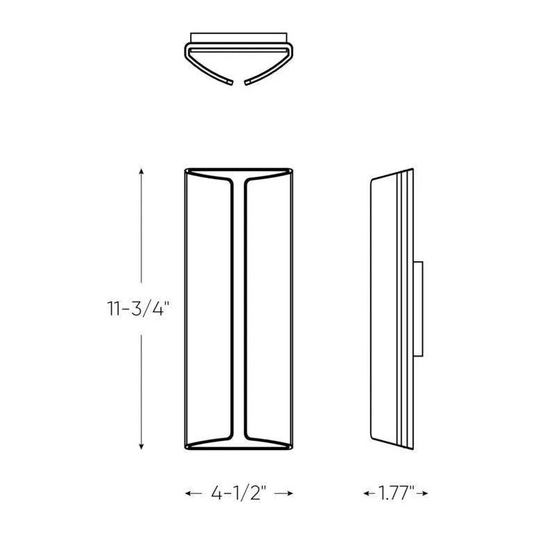 DALS Lighting - LEDWALL-D Wall Light - LEDWALL-D-BK | Montreal Lighting & Hardware