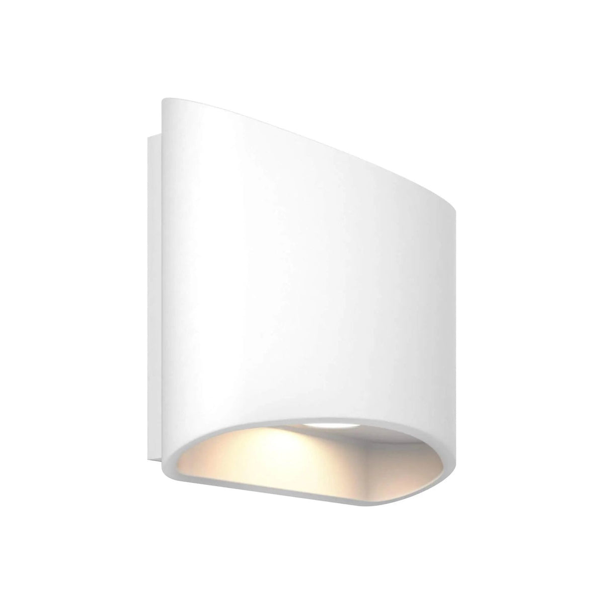 DALS Lighting - LEDWALL-H Oval Up/Down LED Wall Light - LEDWALL-H-WH | Montreal Lighting & Hardware