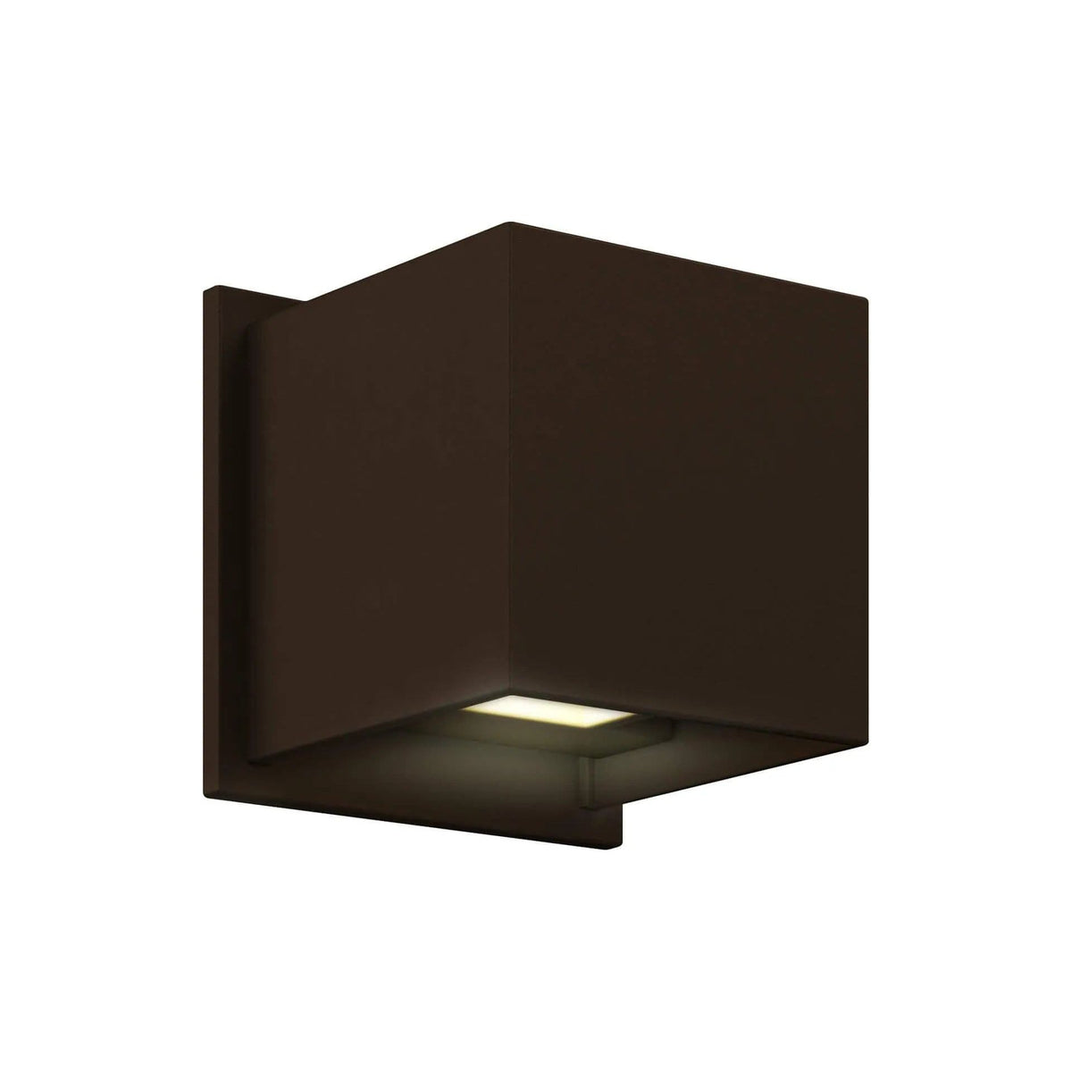 DALS Lighting - LEDWALL001D Square Up/Down LED Wall Light - LEDWALL001D-BR | Montreal Lighting & Hardware