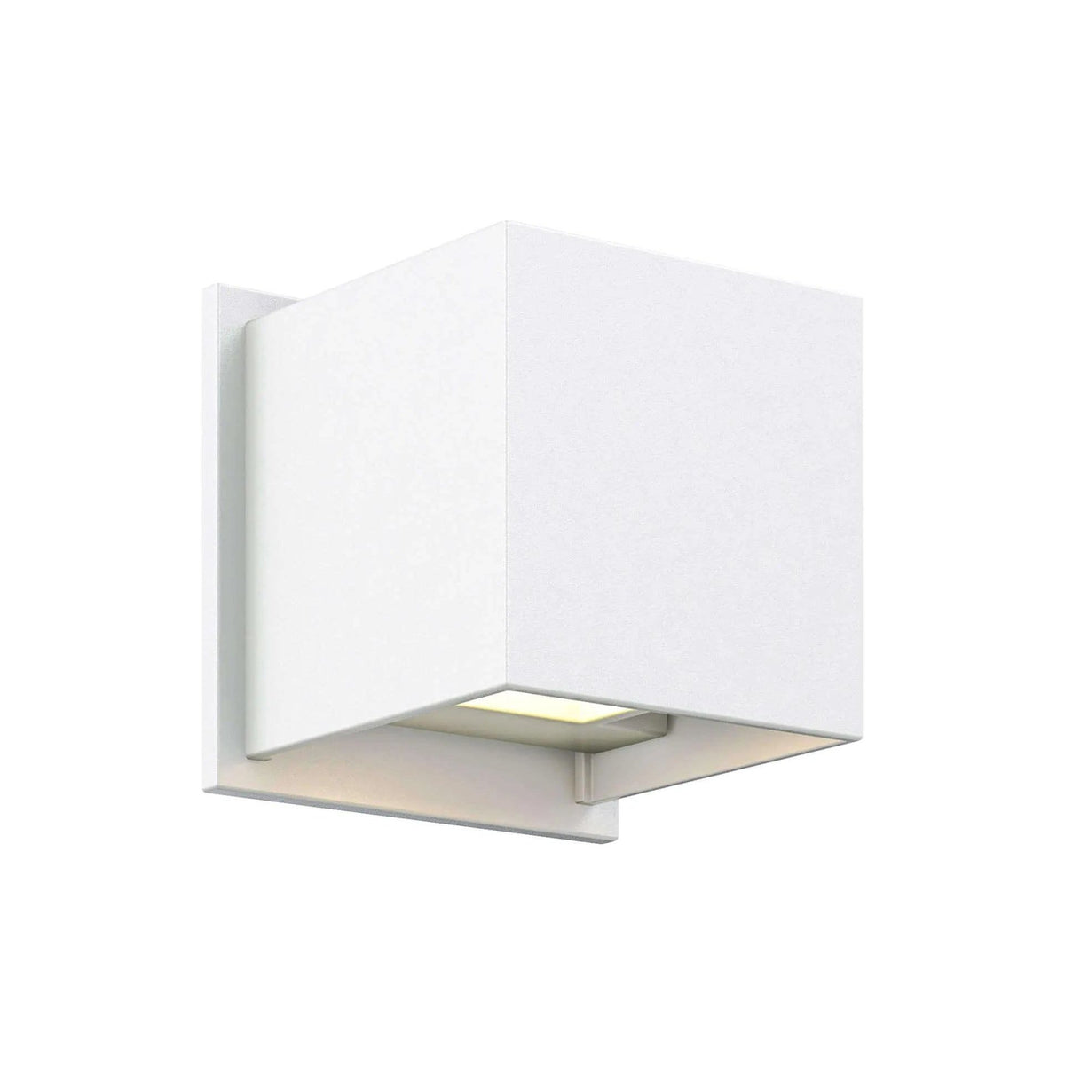 DALS Lighting - LEDWALL001D Square Up/Down LED Wall Light - LEDWALL001D-WH | Montreal Lighting & Hardware