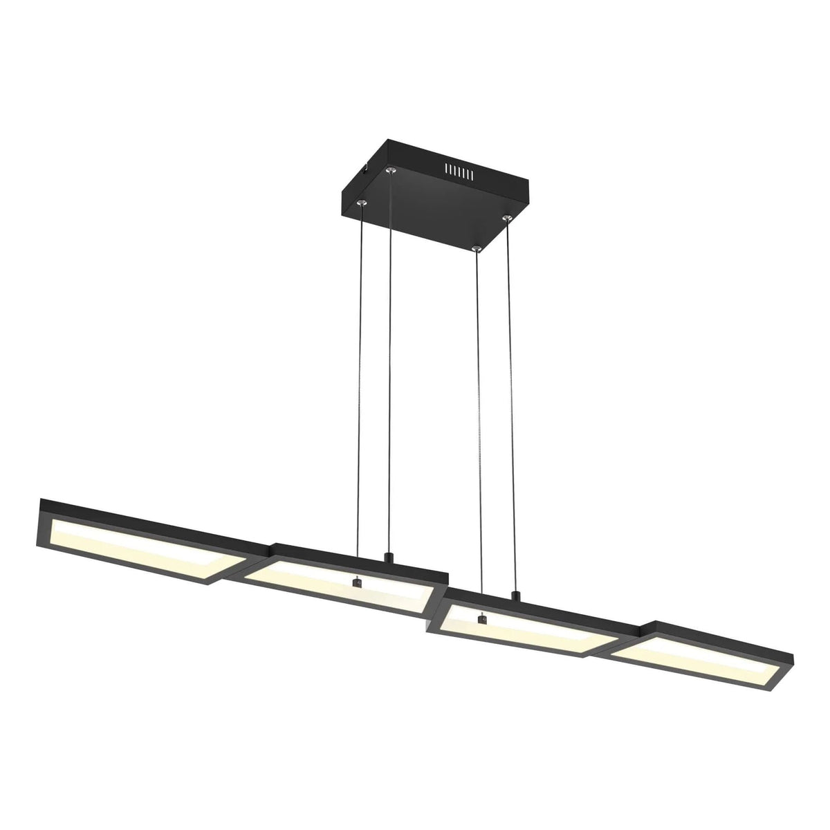 DALS Lighting - PDL Geometric Linear LED Pendant Light - PDL44-3K-BK | Montreal Lighting & Hardware