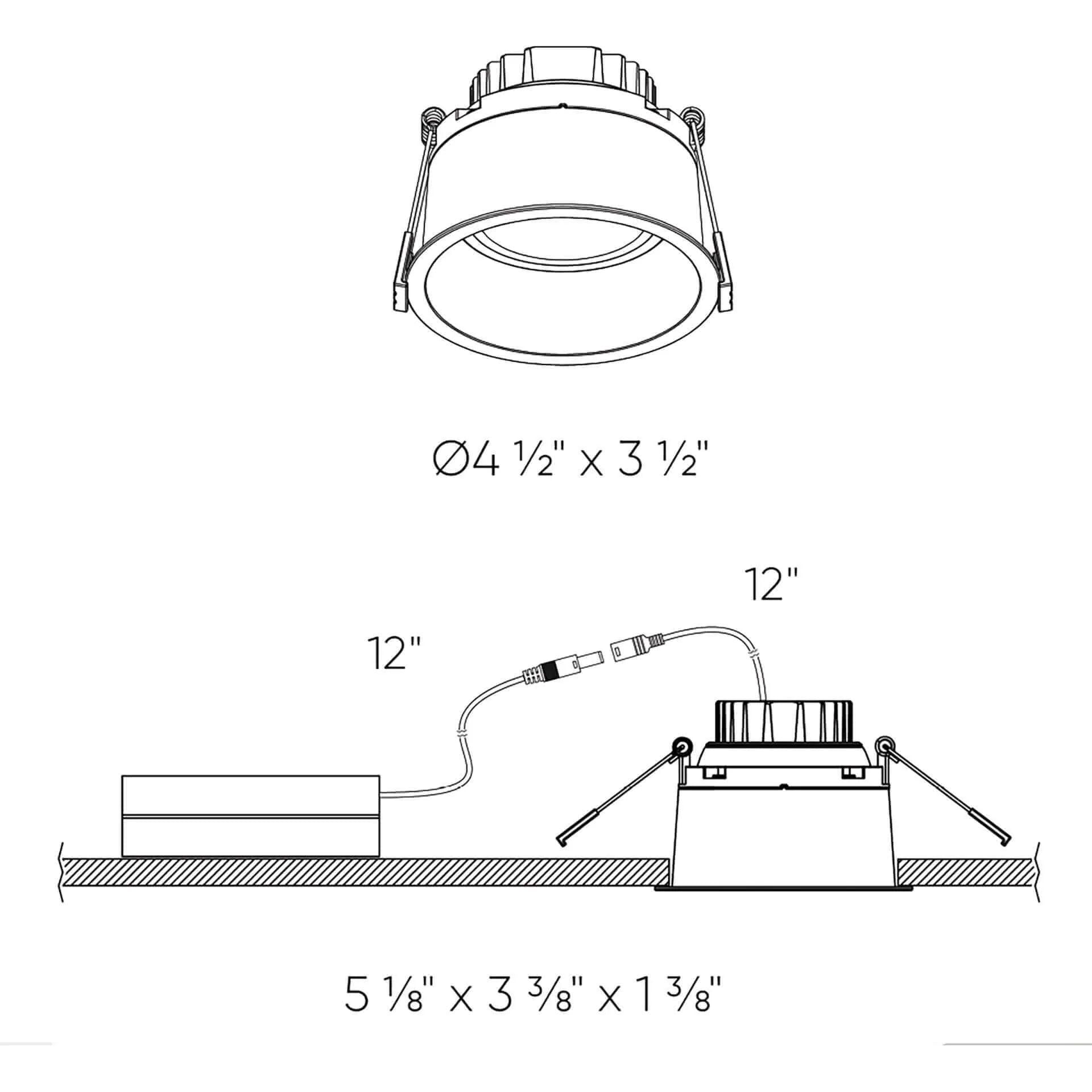 DALS Lighting - RGM 4 Inch CCT Round Regressed Gimbal Down Light - RGM4-CC-BK | Montreal Lighting & Hardware