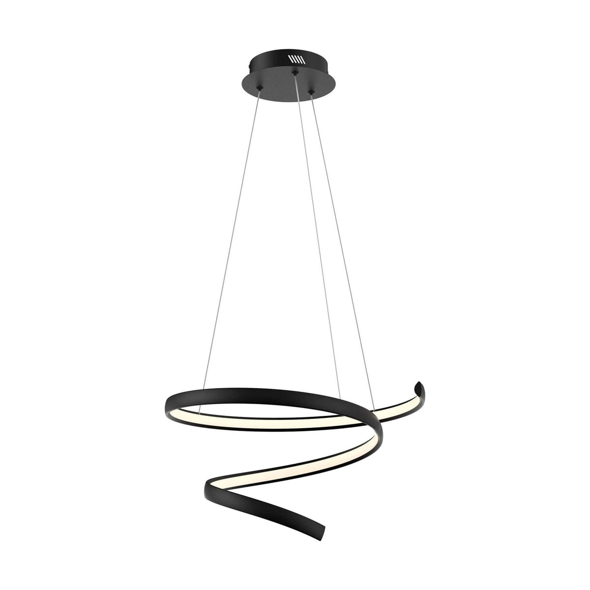 DALS Lighting - SPR Spiral Pendant - SPR20-CC-BK | Montreal Lighting & Hardware