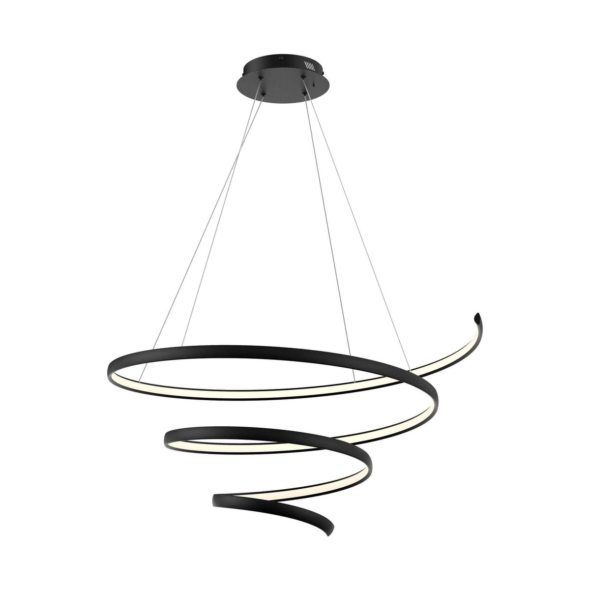 DALS Lighting - SPR Spiral Pendant - SPR34-CC-BK | Montreal Lighting & Hardware