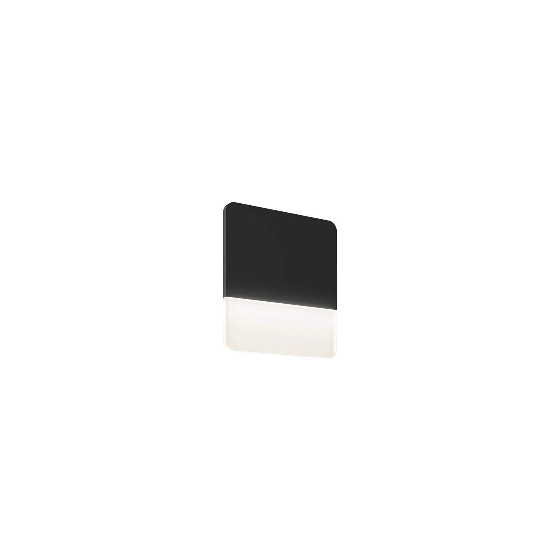 DALS Lighting - SQS Square Ultra Slim Wall Light - SQS06-3K-BK | Montreal Lighting & Hardware