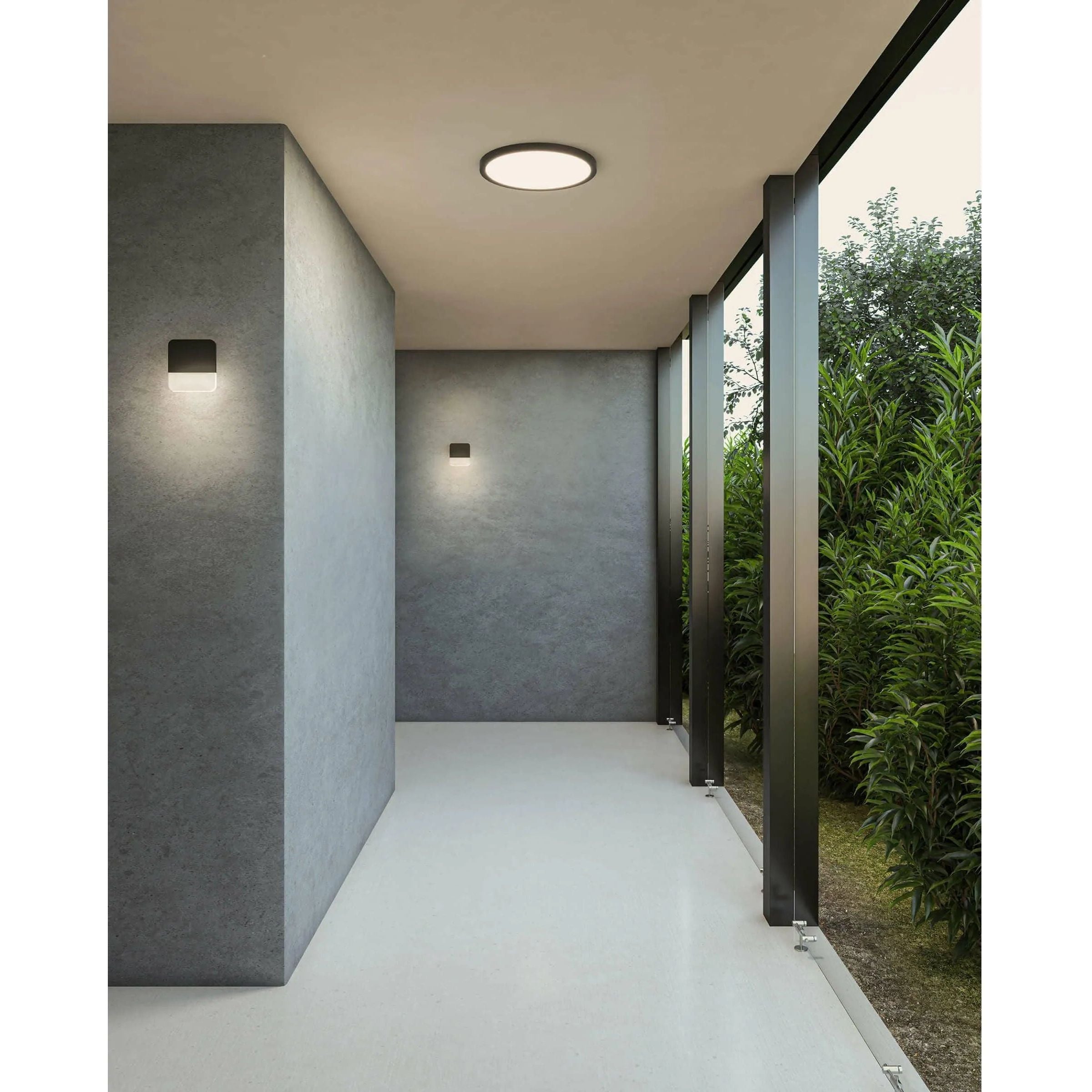 DALS Lighting - SQS Square Ultra Slim Wall Light - SQS06-3K-BK | Montreal Lighting & Hardware