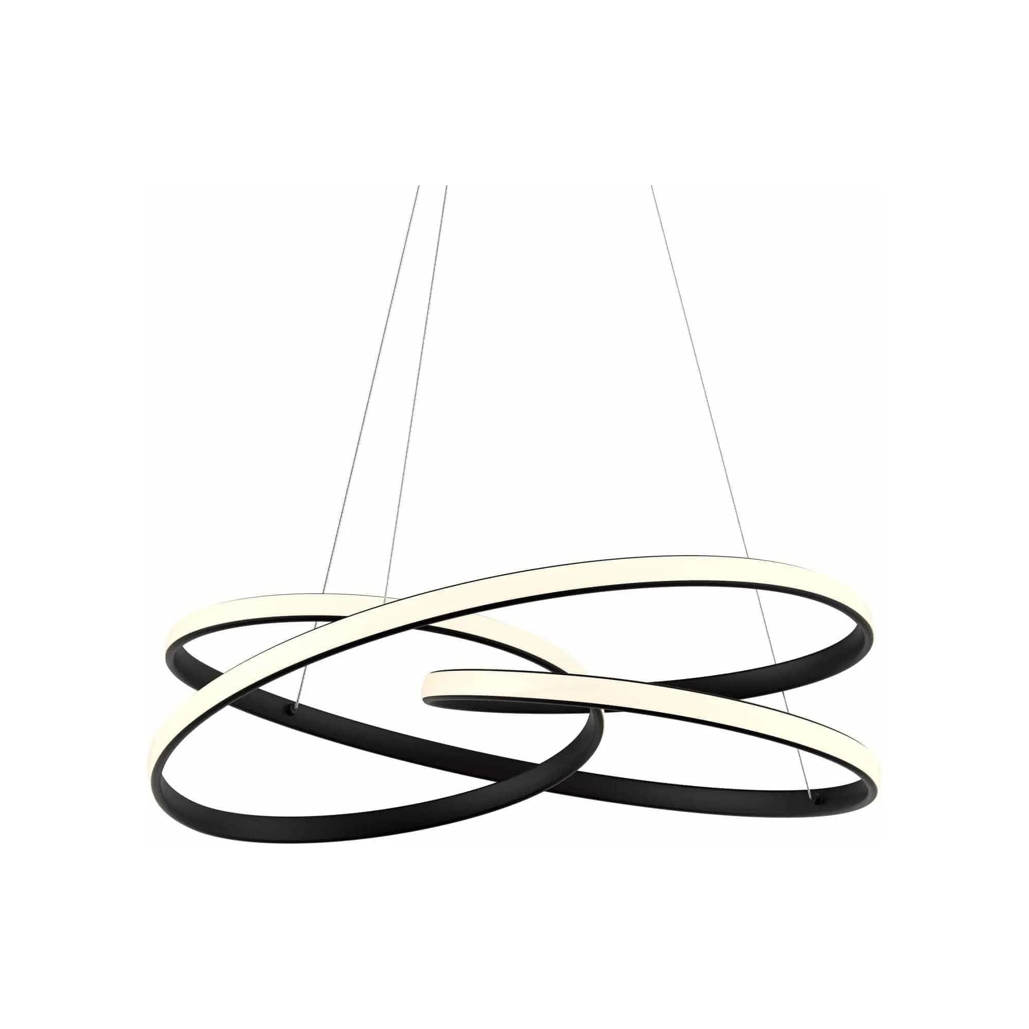 DALS Lighting - TWPS Twirl LED Pendant Light - TWPS-3K-BK | Montreal Lighting & Hardware