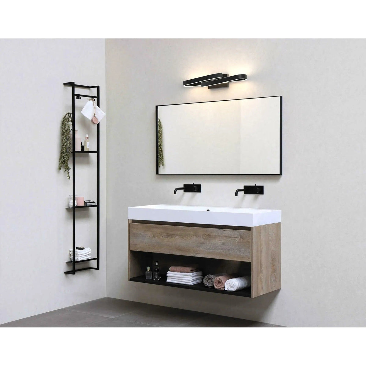 DALS Lighting - VRB LED Bath Vanity - VRB24-CC-BK | Montreal Lighting & Hardware