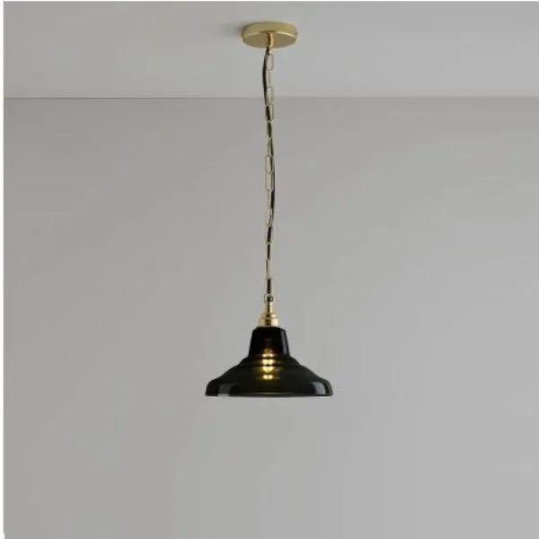 Davey Lighting - Glass School Pendant Light - US-DP8200/S/AN/BR | Montreal Lighting & Hardware