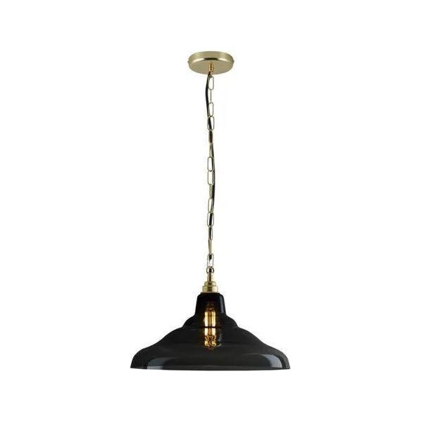 Davey Lighting - Glass School Pendant Light - US-DP8200/S/AN/BR | Montreal Lighting & Hardware