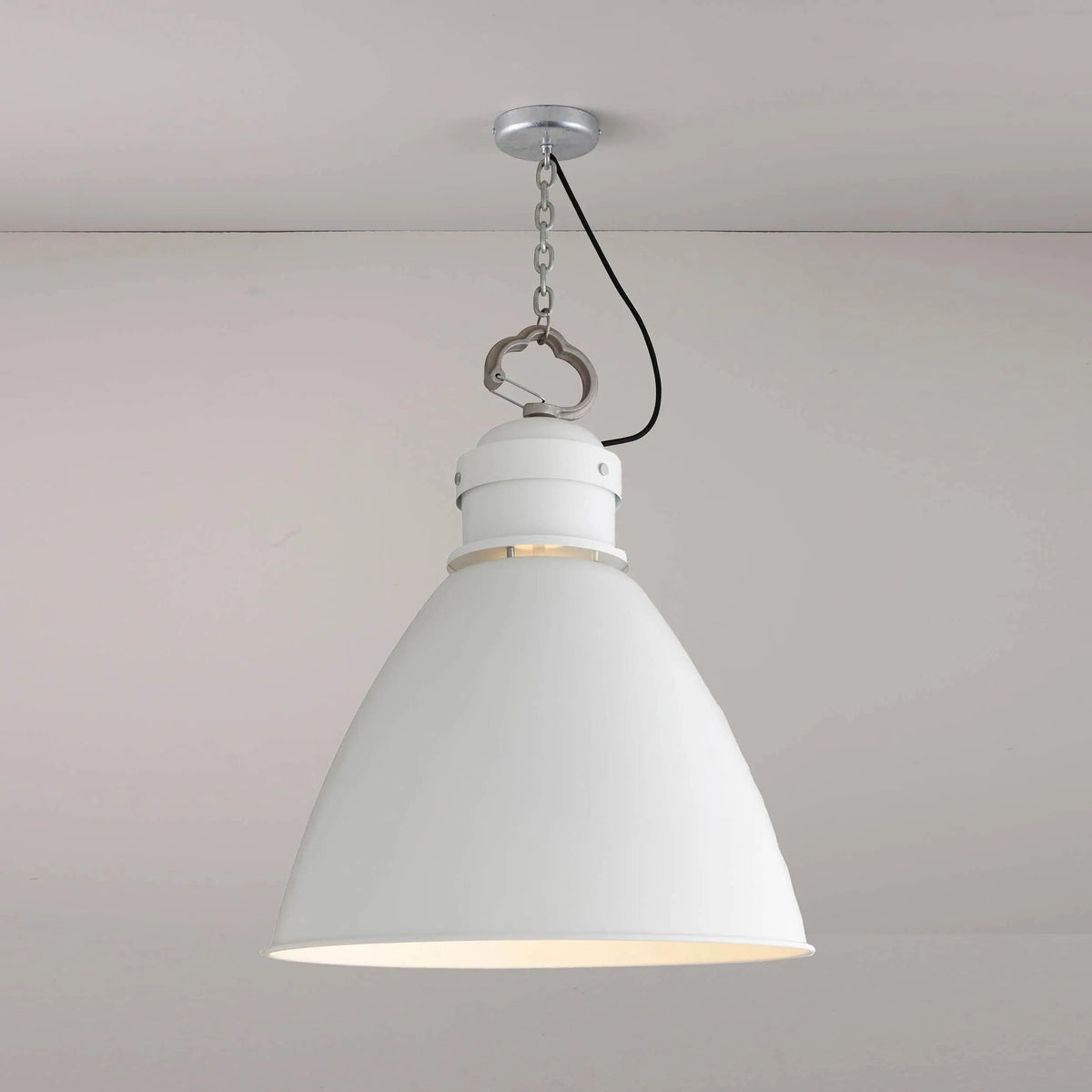 Davey Lighting - Large 7380 Pendant - US-DP7380/L/WH | Montreal Lighting & Hardware