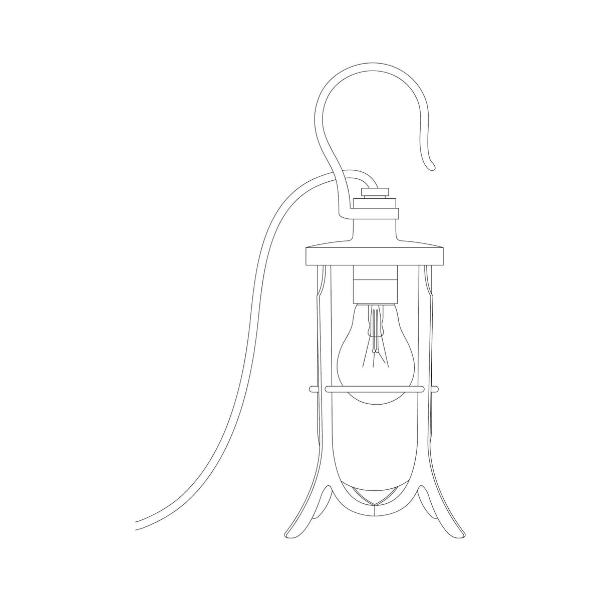 Davey Lighting - Ship's Hook Light 7521 - US-DP7521/BR/PO/CL | Montreal Lighting & Hardware