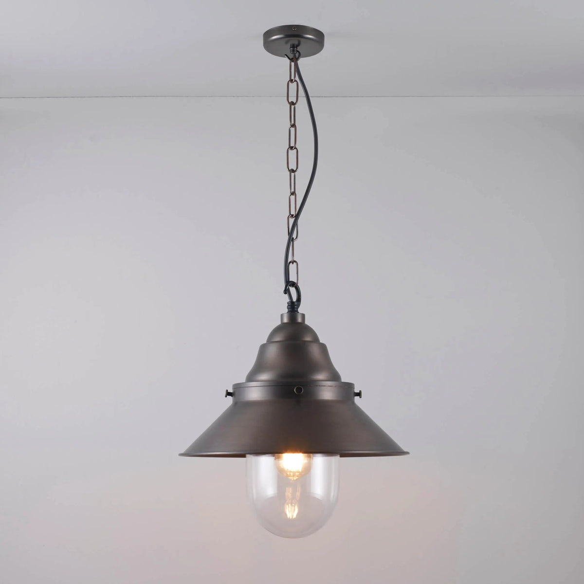 Davey Lighting - Ship's Large Decklight Pendant 7244 - US-DP7244/OO/CL/WE | Montreal Lighting & Hardware