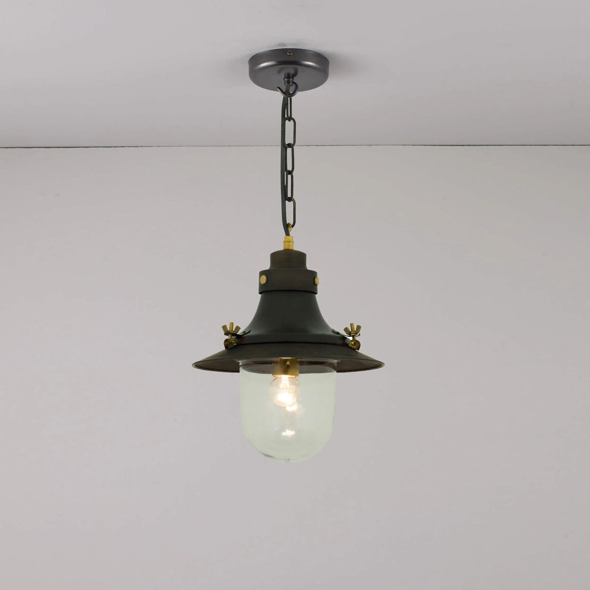 Davey Lighting - Ship's Small Decklight Pendant 7125 - US-DP7125/OO/CL/WE | Montreal Lighting & Hardware