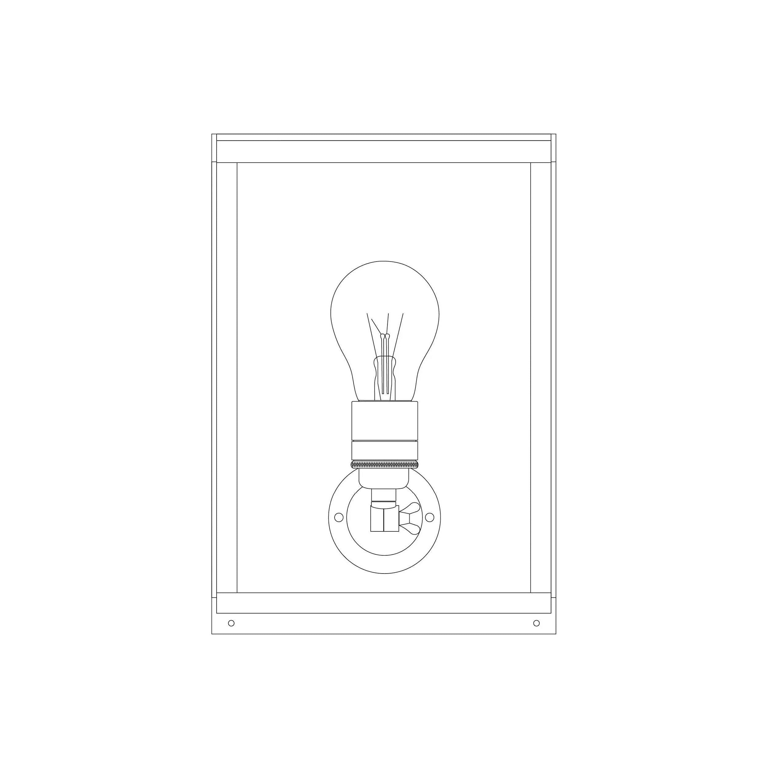 Davey Lighting - Small Box Wall Light 7644 (Internally Glazed) - US-DP7644/BR/WE/FR | Montreal Lighting & Hardware