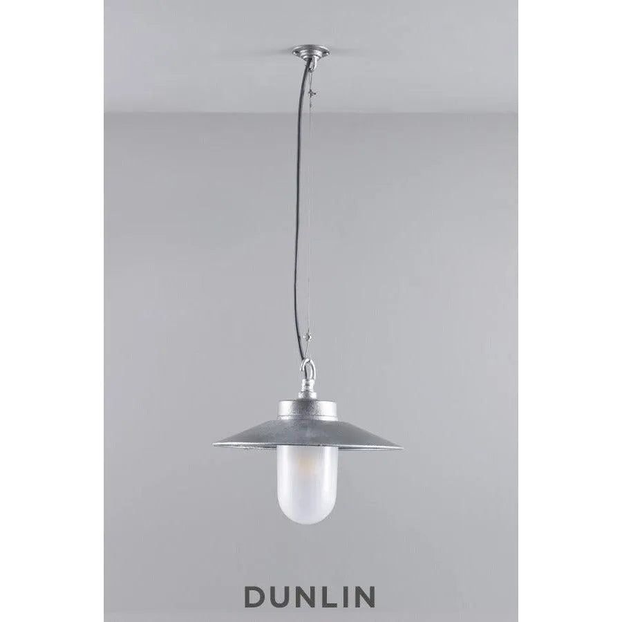 Davey Lighting - Well Glass Pendant With Visor 7680 IP44 - US-DP7680/PE/GA/CL/IP44 | Montreal Lighting & Hardware