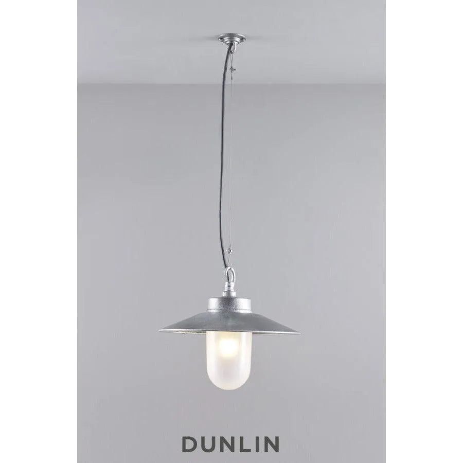 Davey Lighting - Well Glass Pendant With Visor 7680 IP44 - US-DP7680/PE/GA/CL/IP44 | Montreal Lighting & Hardware