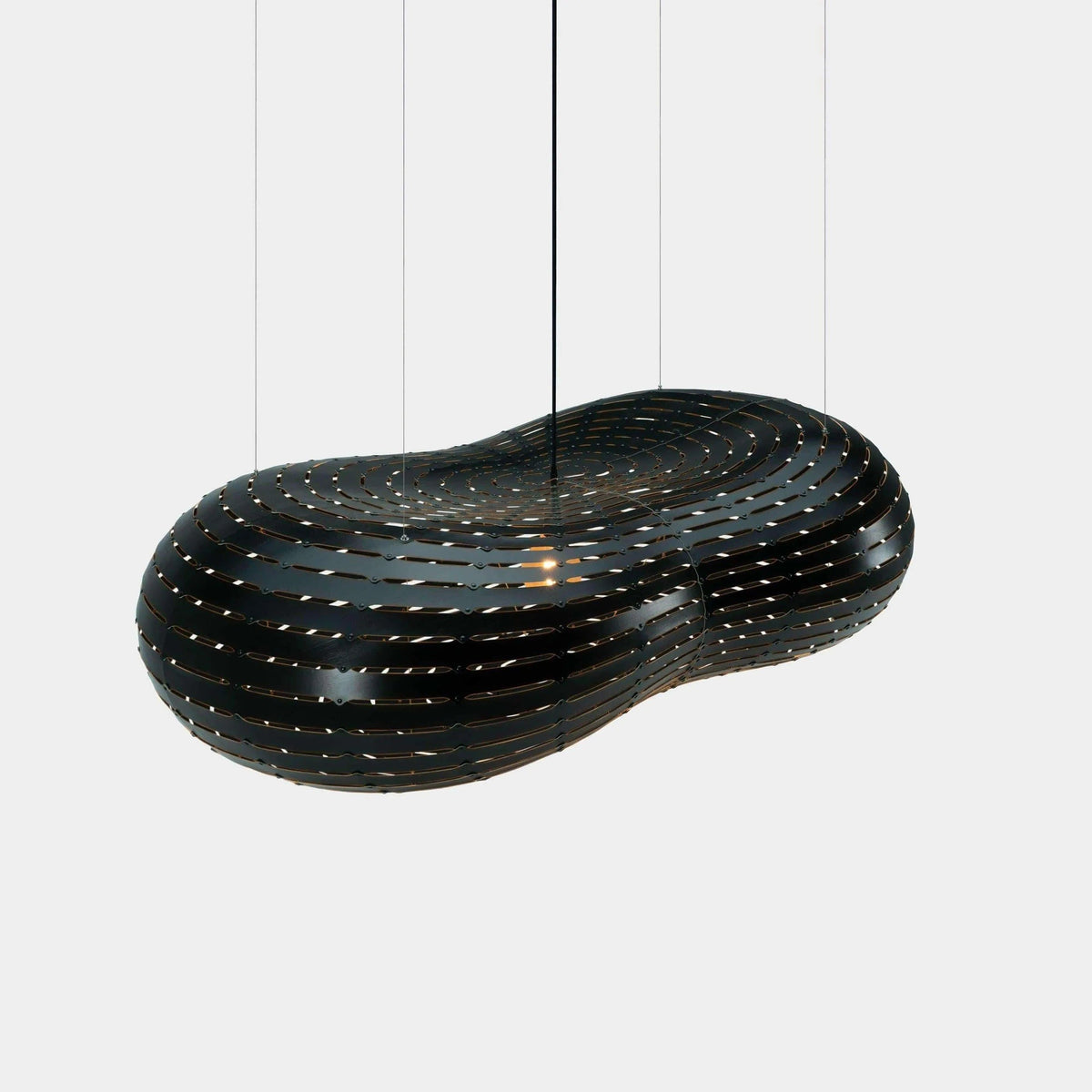 David Trubridge - Cloud Suspension - CLO-LARG-BLK-BLK | Montreal Lighting & Hardware