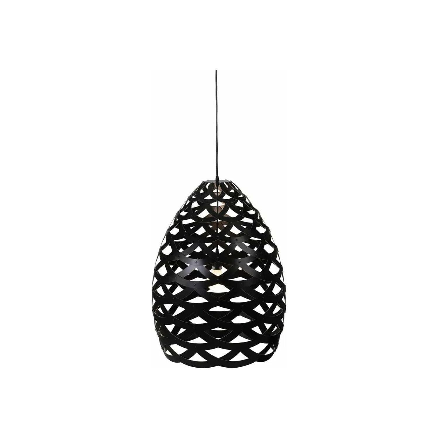 David Trubridge - Tui 500 Pendant - TUI-SMAL-BLK-BLK-ASM-PAK | Montreal Lighting & Hardware