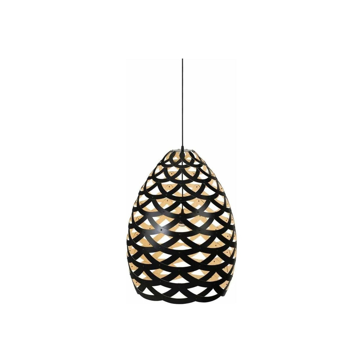 David Trubridge - Tui 500 Pendant - TUI-SMAL-BLK-BMB-ASM-PAK | Montreal Lighting & Hardware