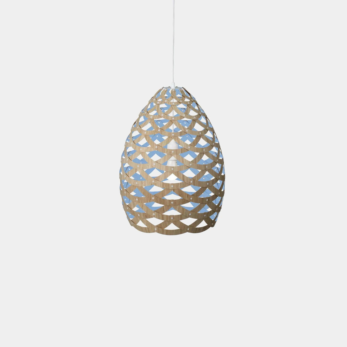 David Trubridge - Tui 500 Pendant - TUI-SMAL-BLU-BMB-ASM-PAK | Montreal Lighting & Hardware