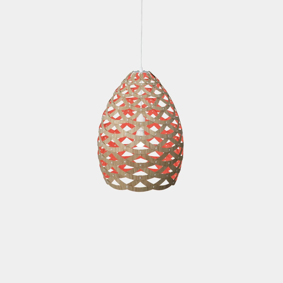 David Trubridge - Tui 500 Pendant - TUI-SMAL-RED-BMB-ASM-PAK | Montreal Lighting & Hardware