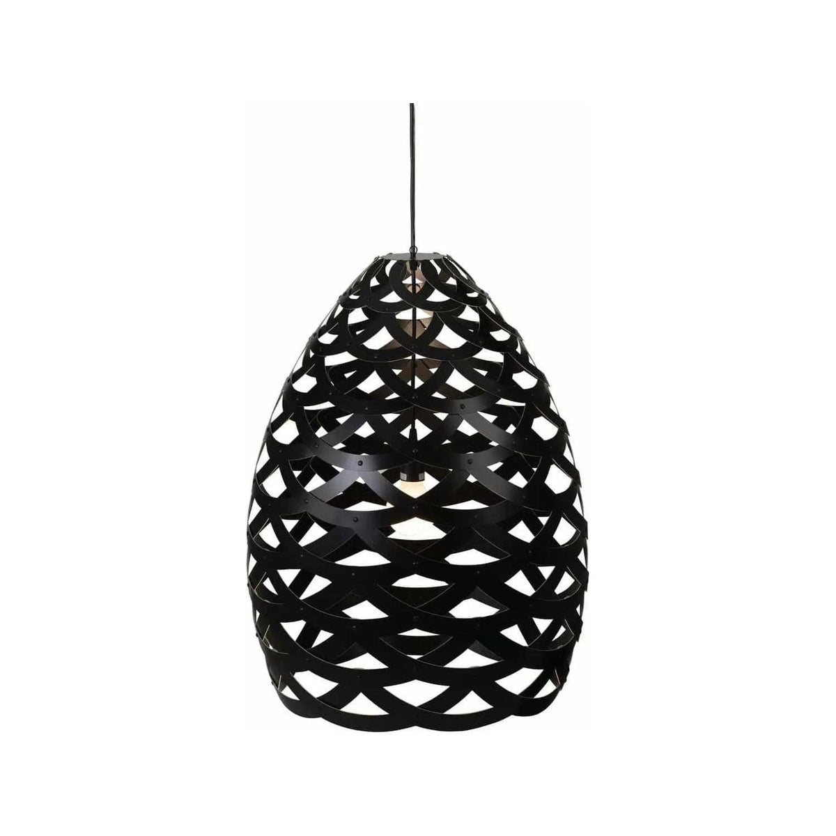 David Trubridge - Tui 900 Pendant - TUI-LARG-BLK-BLK-ASM-PAK | Montreal Lighting & Hardware