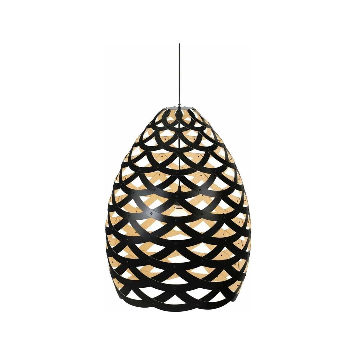 David Trubridge - Tui 900 Pendant - TUI-LARG-BLK-BMB-ASM-PAK | Montreal Lighting & Hardware