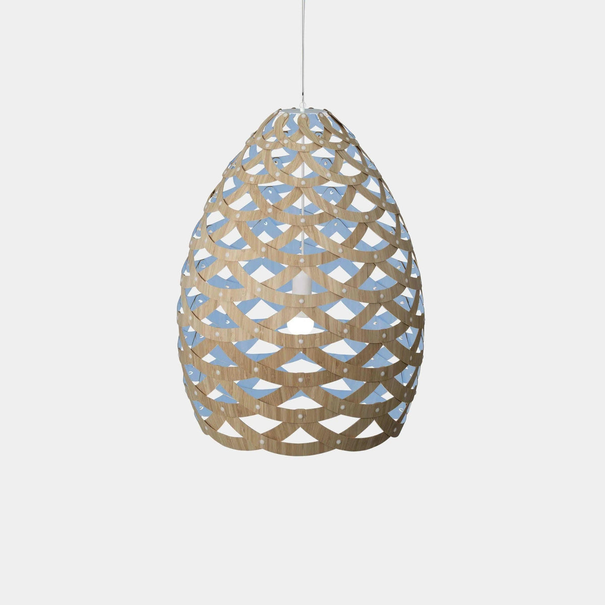 David Trubridge - Tui 900 Pendant - TUI-LARG-BLU-BMB-ASM-PAK | Montreal Lighting & Hardware