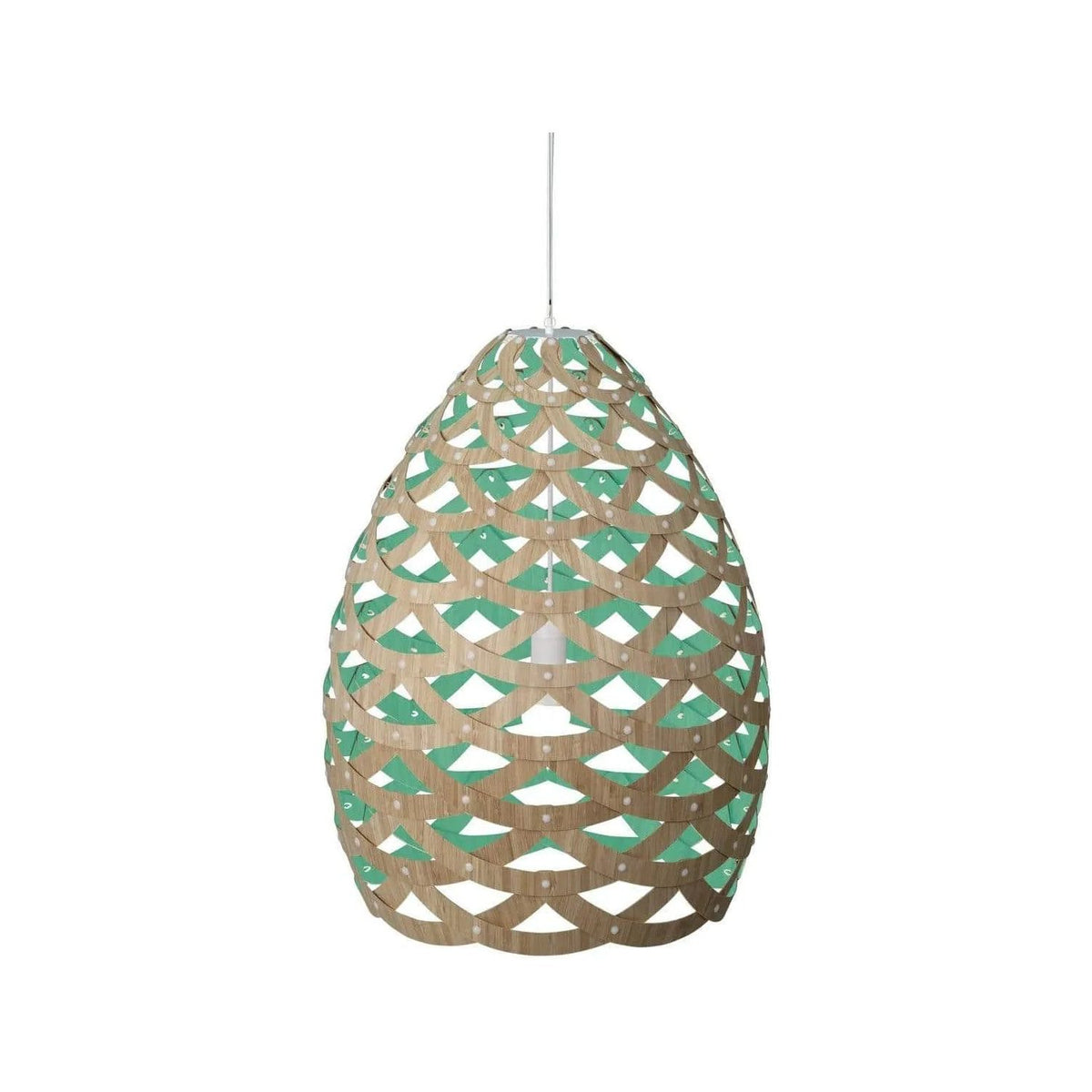 David Trubridge - Tui 900 Pendant - TUI-LARG-BMB-AQU-ASM-PAK | Montreal Lighting & Hardware