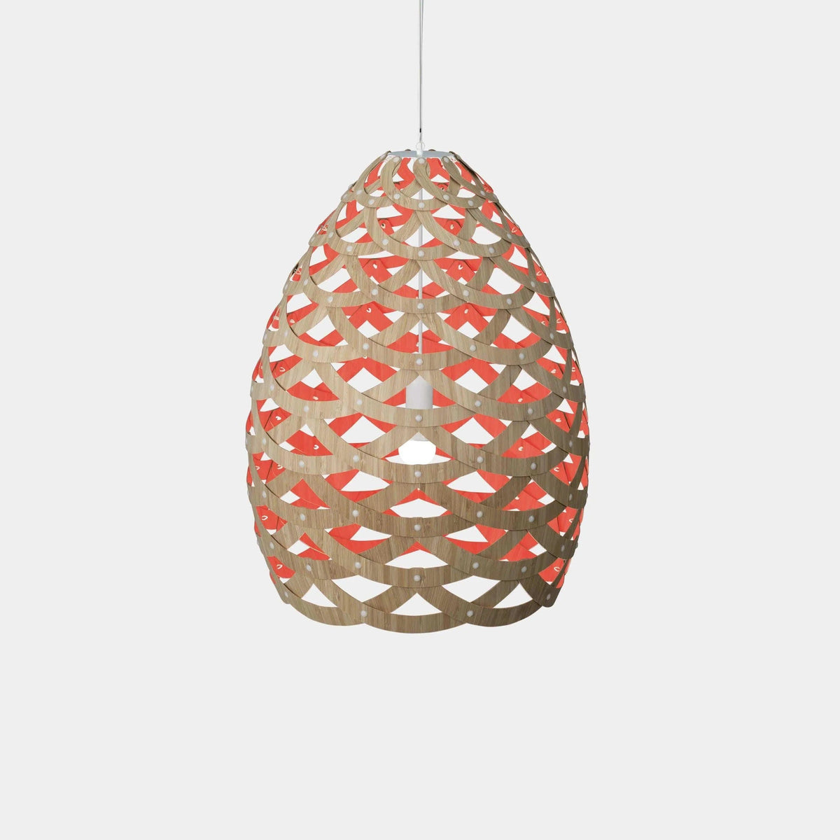 David Trubridge - Tui 900 Pendant - TUI-LARG-RED-BMB-ASM-PAK | Montreal Lighting & Hardware