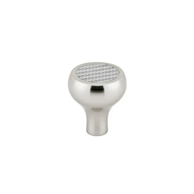 Emtek - Carbon Fiber Knob - Silver - 86370US15 | Montreal Lighting & Hardware