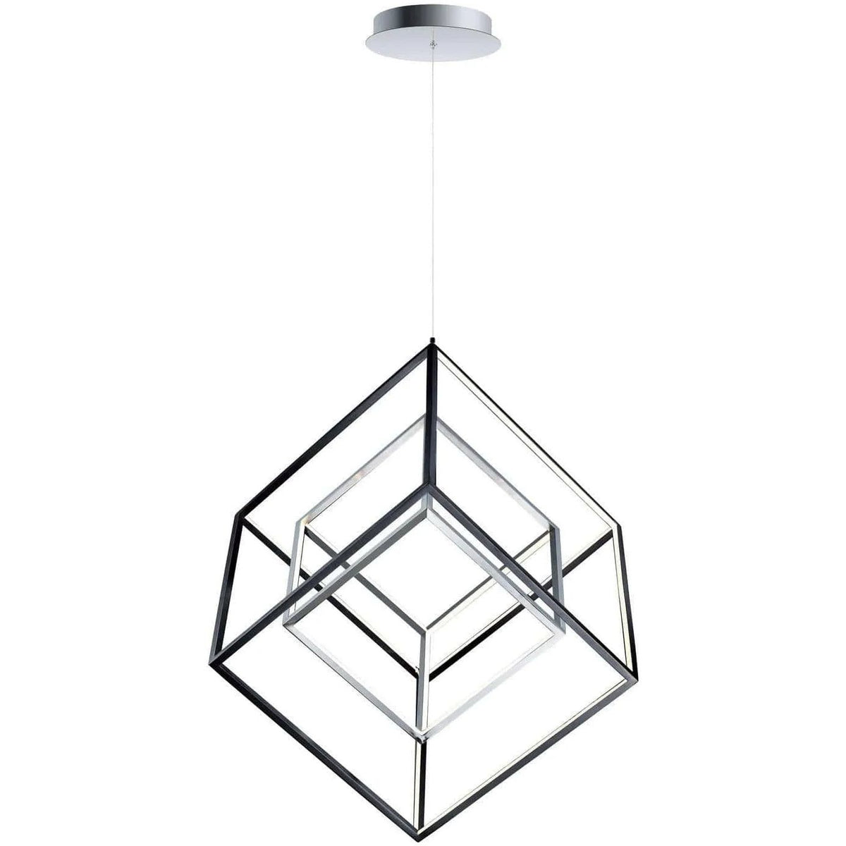 ET2 Lighting - 4 Square LED Pendant - E30582-BK | Montreal Lighting & Hardware