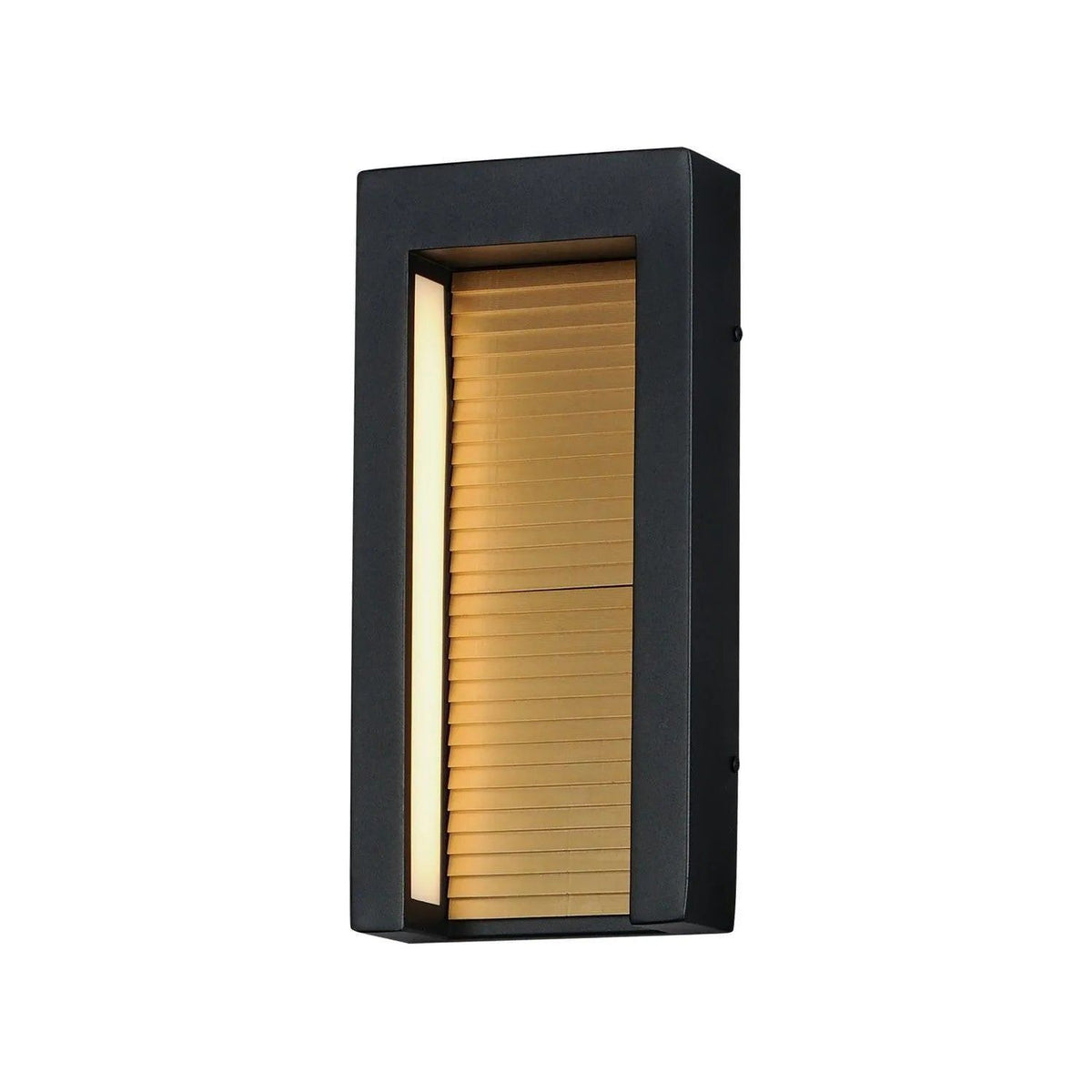 ET2 Lighting - Alcove LED Outdoor Wall Sconce - E30102-BKGLD | Montreal Lighting & Hardware